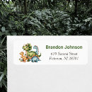Search for kids dinosaur return address labels Cute