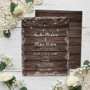 Search for rustic wood string lights invitations Whimsical