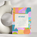 Search for geometric baby shower invitations Cute
