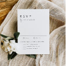 Search for minimalist wedding rsvp cards Typography