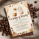 Search for a is brewing baby shower invitations Brown