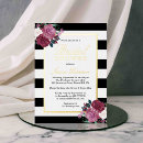 Search for stripe bridal shower invitations Modern
