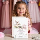 Search for cute princess castle birthday invitations Unicorn