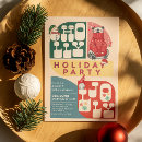 Search for geometric christmas invitations Vintage