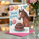 Search for horse cartoon birthday cards Equestrian