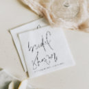 Search for bridal shower napkins Typography
