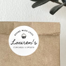 Search for retro baking stickers Baked with love