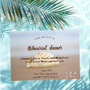 Search for hearts rehearsal dinner invitations Silver