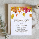 Search for memorial gathering invitations Celebration of life