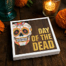 Search for sugar skull napkins Dia de los muertos
