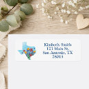 Search for bluebonnet return address labels Lone star state