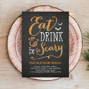 Search for scary invitations Trick or treat party