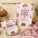 Search for western 1st birthday invitations Cowgirl