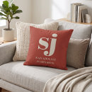 Search for rustic cushions Monogrammed