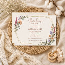 Search for wildflowers baby shower invitations Watercolor flowers