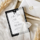 Search for ribbon bridal shower invitations Black and white