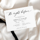 Search for trendy rehearsal dinner invitations Black and white