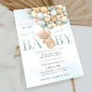 Search for blue teddy bears baby shower invitations For kids