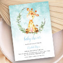Search for green gold baby shower invitations Safari animals