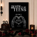 Search for gothic skulls posters Black and white