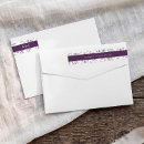 Search for purple floral return address labels Initials