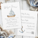 Search for sail boat baby shower invitations Baby on board