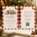Search for winter baby shower invitations It takes a village