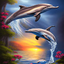 Search for cute dolphin posters Blue