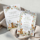 Search for animal baby shower invitations For her