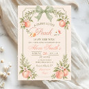 Search for a little peach is on the way invitations Mother to be