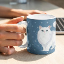 Search for white cats mugs Cat lover