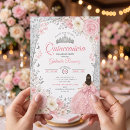 Search for pink and silver invitations Mis quince anos