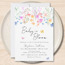 Search for blooms invitations Baby in bloom