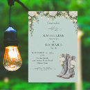 Search for cowboy boots wedding invitations Turquoise