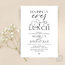 Search for luncheon wedding invitations Black and white