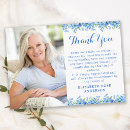 Search for forget me not thank you cards Memorial