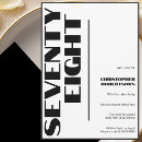 Search for black and white birthday invitations Classy
