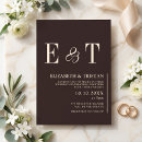 Search for chocolate brown wedding invitations Elegant