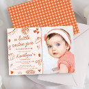 Search for pie birthday invitations Gingham