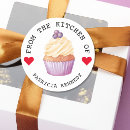 Search for cute cupcake stickers Made with love