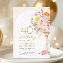Search for luncheon birthday invitations Watercolor flowers