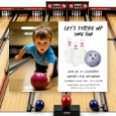 Search for bowling birthday invitations Watercolor