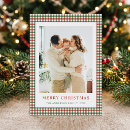 Search for green and red christmas cards Retro