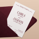 Search for burgundy and ivory wedding invitations Couple