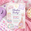 Search for girl sleepover birthday invitations For her