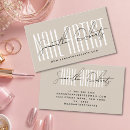 Search for beige business cards Nail salon