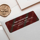 Search for tartan return address labels Red