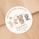 Search for adventure awaits stickers Watercolor