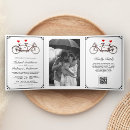 Search for bicycle wedding invitations White