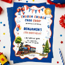 Search for train ticket birthday invitations Boy